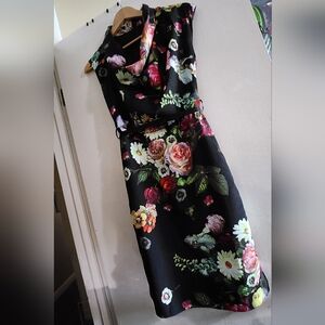 Ted Baker London Floral Cowl Neck Dress, TedSize 1 /US Size 4